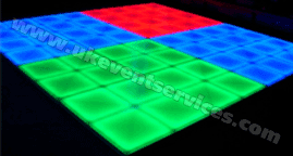 led disco dance floor hire