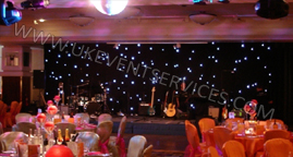 led starcloth backdrop for bands