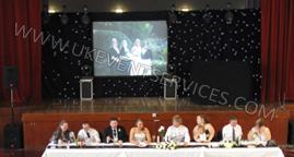 large stage led star cloth backdrop