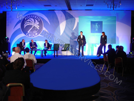 bespoke large conference set with fashion catwalk