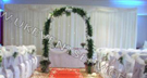 white ivory starcloth drape